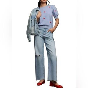 Anthropologie Puff Sleeve Top